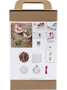 Kit creativ pentru realizarea de globulete de Craciun 977582