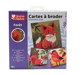 Kit de cusut pentru copii, personaje din padure, 750246, Graine Creative