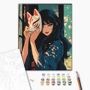 Kit pictura pe numere Kitsune BS54077 - Img 4