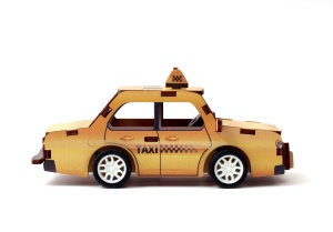 Macheta 3D taxi din lemn Graine Creative 651060