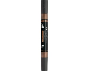 Marker acrilic cu efect metalizat, cupru 552, varf dublu 0,83 mm, Multimark, Faber-Castell