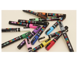 Marker Uni PC-5BR 1-4mm Brush Posca - Img 4