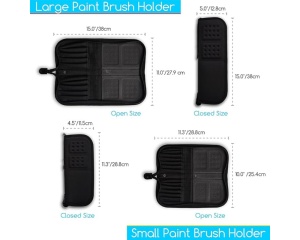 Penar textil profesional pentru pensule MEEDEN, 29 × 11,5 × 2 cm, cod BG-8003-2B