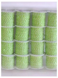 Rola sfoara bumbac verde deschis-alb 371914