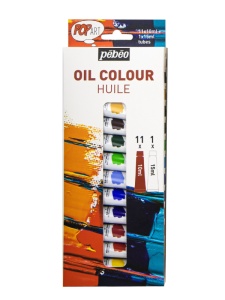Set 11x10ml Culori Ulei Pop Art + 15ml White 669600 Pebeo