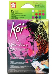 Set 12 acuarele Koi Sketchbox Creative Sakura xncw12mh