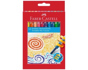 Set 12 creioane cerate retractabile Twist Faber Castell 120003