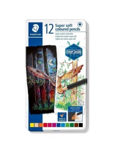 Set 12 creioane colorate Super Soft Staedtler