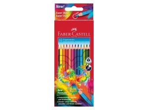 Set 12 Creioane Colorate Triunghiulare Ergonomics FABER-CASTELL FC116512 - Img 1