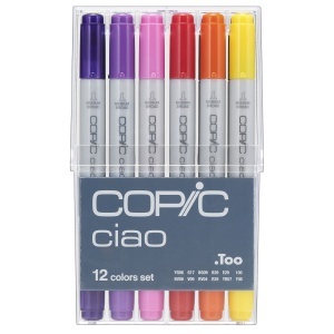 Set 12 markere cu cerneala pe baza de alcool, Copic Ciao, 22075312