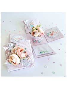Set 120 perle adezive 3-6mm Mocca Cream Dp-Craft GRPE-016