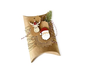 Set 15 Ornamente de Lemn Multicolore cu Tematica de Craciun DPDN-215 Dp Craft