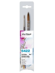 Set 2 pensule cu varf din fire sintetice Colineo da Vinci 5422