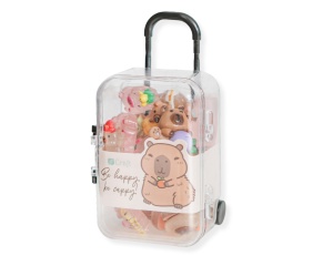 Set 20 Ornamente 3D din Polimer Model Capybara cu Gentuta DPCA-029 Dp Craft