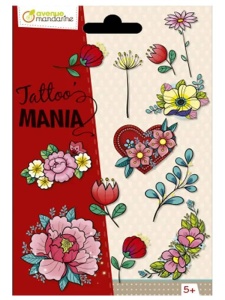 Set 20 tatuaje temporare Flori - Avenue Mandarine CC051C