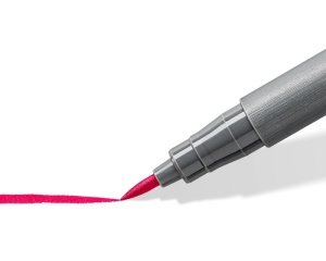 Set 24 linere Pigment Brush cu varf tip pensula, culori de baza, 371-C24-1, Staedtler