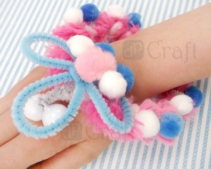 Set 25 buc. sarma plusata pastel 0,8 x 30 cm DP Craft KSDR-003