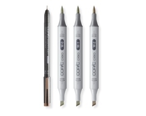 Set 3+1 Copic Ciao Colectia SHADE Gri Deschis cu Ton Cald 22075421