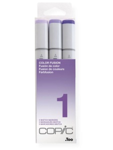 Set 3 markere cu cerneala pe baza de alcool, Copic Sketch Color Fusion 1, 21075651
