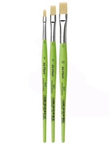 Set 3 pensule cu varf din fire sintetice Fit da Vinci 4201