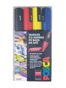 Set 4 markere PC-5M 1.8-2.5mm Uni Posca M1506