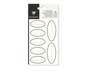 Set 4x7 Etichete Adezive Ovale Auriu Clairefontaine 617059C