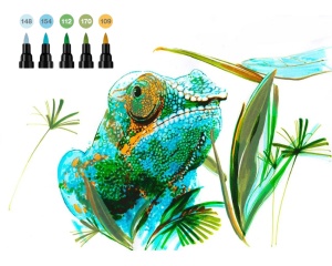 Set 5 Dual-Markere Animals Pitt Artist Faber-Castell FC162008