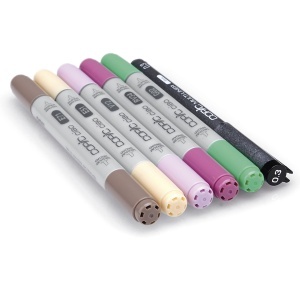 Set 5 markere cu cerneala pe baza de alcool + 1 Multiliner 0,3 mm, Copic Ciao Manga 3, 22075558 - Img 2