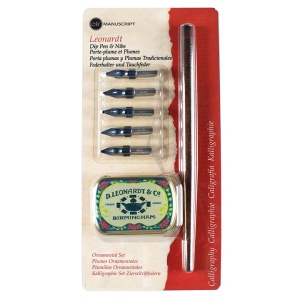 Set 5 Penite Cu Toc Ornamental Leonardt Manuscript MDP2096