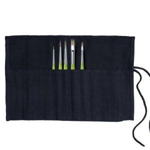 Set 5 Pensule Sintetice Fit Maner Verde+Penar Textil DaVinci 4069