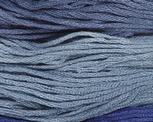 Set 6 fire de broderie, 1 mm, nuante de albastru, 412710, Creativ Company