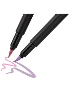 Set 6 markere Brush Pen Pastel Black Edition Faber-Castell 116453