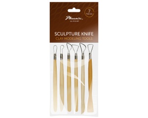 Set 6 ustensile pentru modelaj lut, Phoenix 0211020806