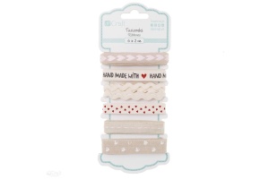 Set Banda Textila Bumbac Handemade with Love 6x2m DPTA-082 Dp Craft