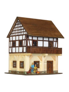 Set constructie arhitectura Granar 115 piese din lemn Walachia, cod WLMK37
