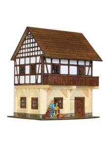 Set constructie arhitectura Granar 115 piese din lemn Walachia WLMK37