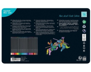 Set de 36 Creioane Colorate in Cutie Metalica Black Edition Faber Castell 116437