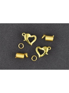 Set de 4 carabine aurii in forma inima Meyco 61413