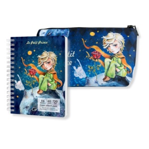 Set Penar cu Fermoar 14x22cm + Sketchbook A6 Micul Print 900900250SET Drasca