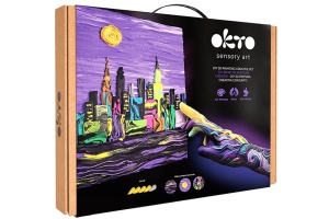 Set pictura 3D cu argila usoara 30x40 cm Skyline New York Okto 10040