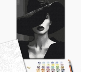 Set pictura pe numere Doamna misterioasa 53937