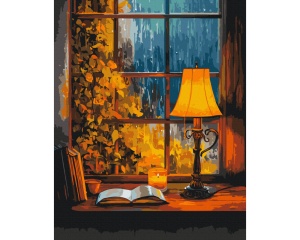 Set Pictura pe Numere Model Momente Linistite de Toamna Ploioasa BS54399