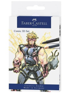 Set Ustensile Grafice Pitt Artist Pen Comic Faber Castell 267191