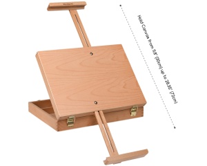 Sevalet de Masa Tip Cutie MEEDEN din Fag Natur, cod AFB-6009-YM