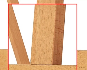 Sevalet Profesional de Studio MEEDEN H-Frame din Fag Natur, cod AFE-6067-YM