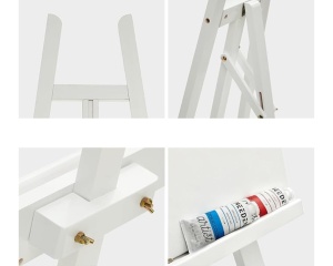 Sevalet Profesional de Studio MEEDEN Basic Large A-Frame din Pin Natur, cod AFE-6016S-BS