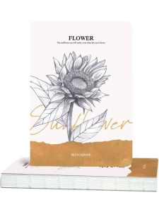 Sketchbook flower sunflower 100g 80 file 14,5x21cm 500500103/512151753 Drasca