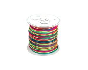 Snur multicolor pentru bijuterii handmade si proiecte creative 0,8 mm x 100 m DP Craft CEDR-015