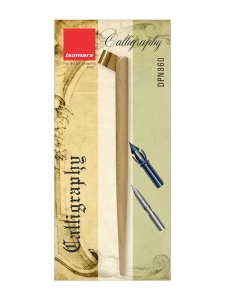 Toc oblic din lemn natur pentru caligrafie Isomars DPN860