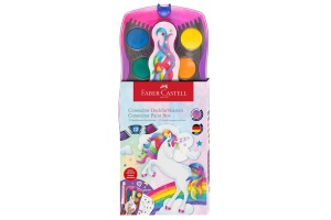 Acuarele 12 culori Connector Unicorni 2025 Faber-Castell 125035